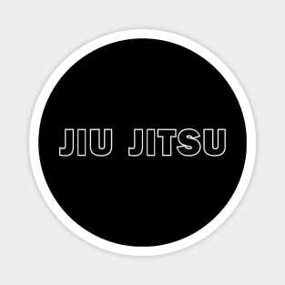 Jiu Jitsu (White Text) Magnet